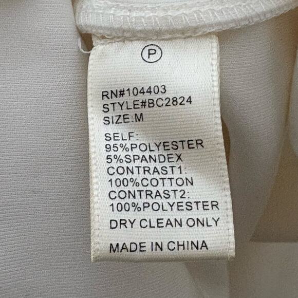 J by JOA Cage Off White Sleeveless Full Zip Dress Womens Size Medium - Picture 11 of 12